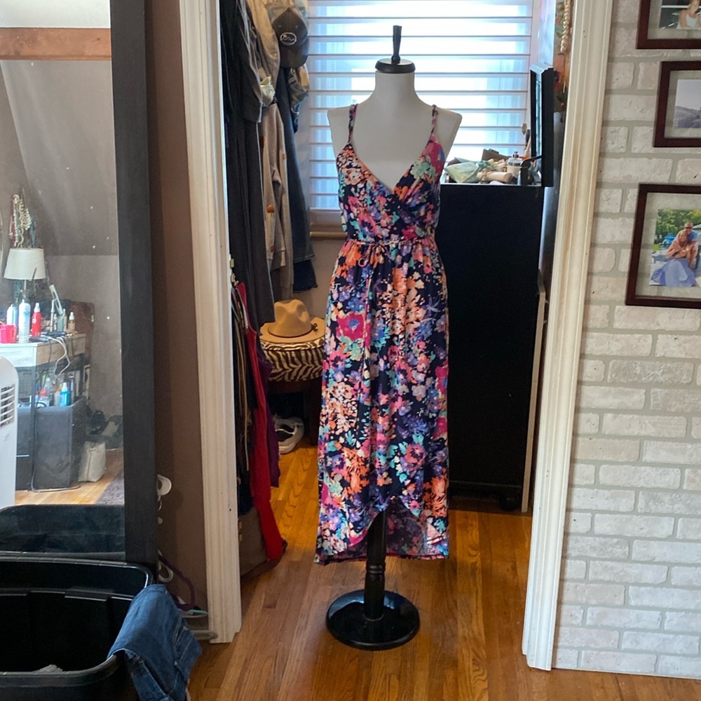 Faux wrap dress